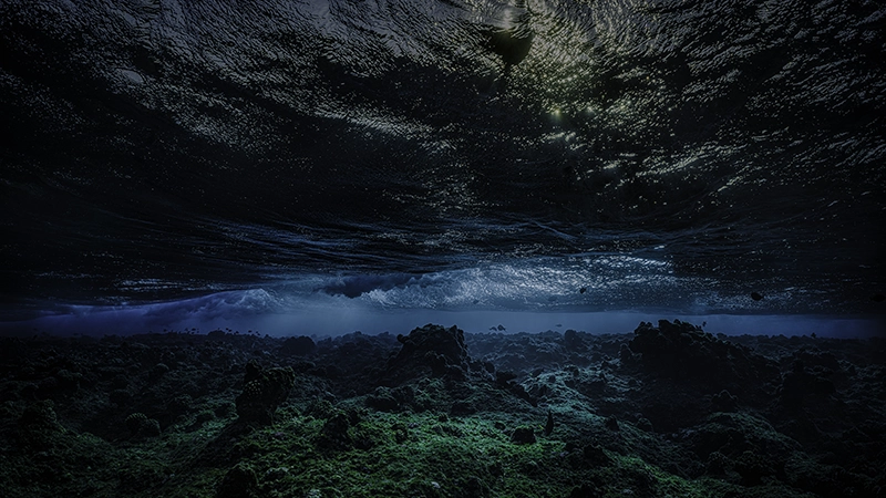 Contemporary Art - Photography — “Underwater Sundown #1” (2023) by Alexej Sachov.