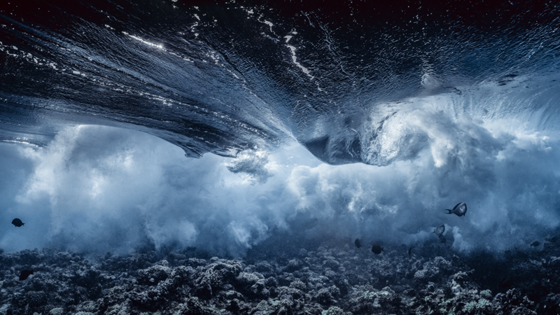 Sea Mood - Waves - Underwater Art Photography by Alexej Sachov